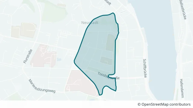 Kartendarstellung des Gebiets Duburg in Flensburg