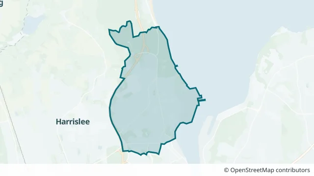 Kartendarstellung des Gebiets Nordstadt in Flensburg