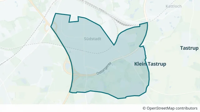 Kartendarstellung des Gebiets Peelwatt in Flensburg