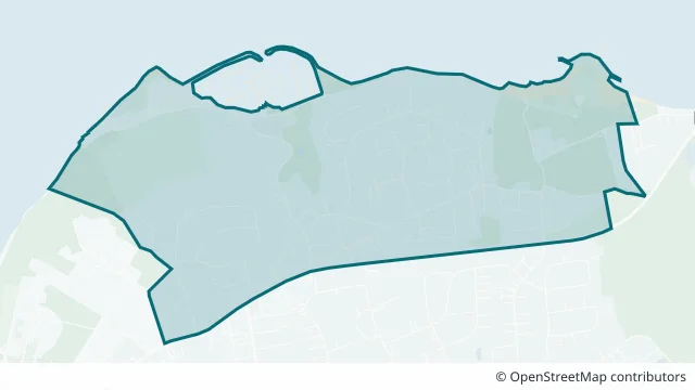 Kartendarstellung des Gebiets Solitüde in Flensburg