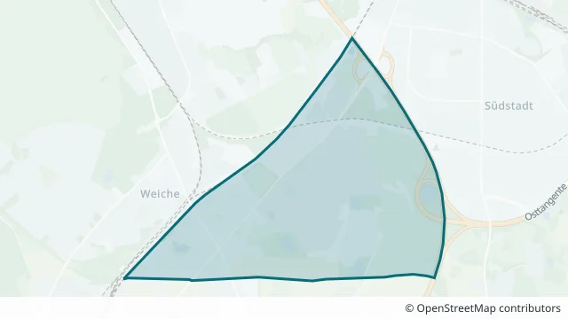 Kartendarstellung des Gebiets Sophienhof in Flensburg