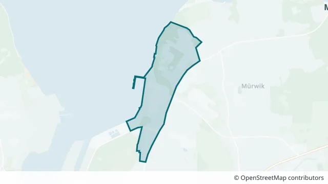 Kartendarstellung des Gebiets Stützpunkt Flensburg-Mürwik in Flensburg