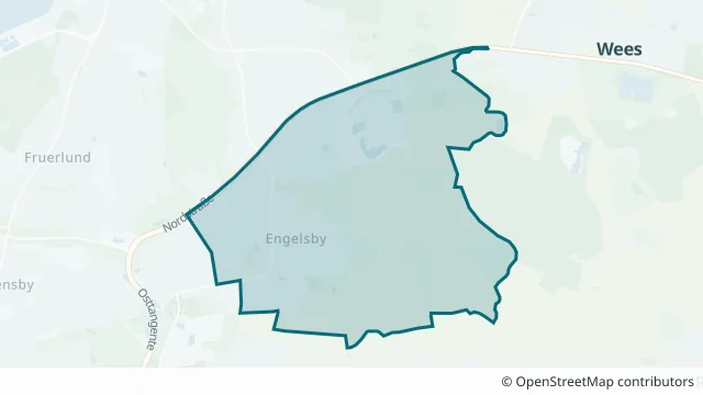 Kartendarstellung des Gebiets Vogelsang in Flensburg
