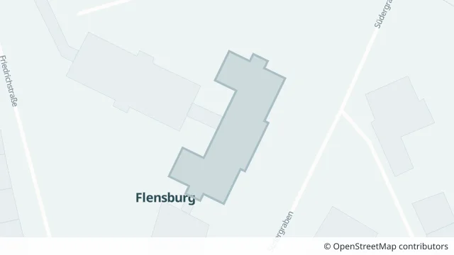 Kartendarstellung der Fläche Justizvollzugsanstalt Flensburg